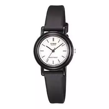 Часы CASIO Quartz Waterproof Black Analog, черный