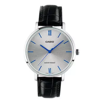 Часы CASIO Quartz Waterproof Blue Analog, синий