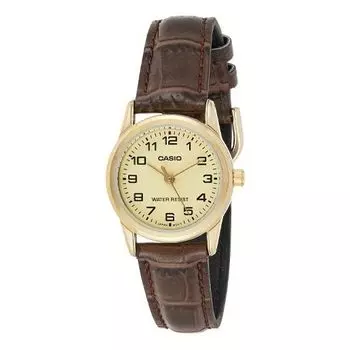 Часы CASIO Quartz Waterproof Gold Analog, желтый