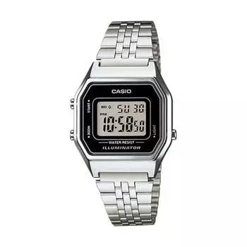 Часы CASIO Quartz Waterproof Silver Digital, цвет silver