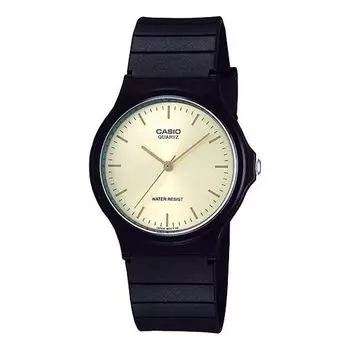 Часы CASIO Quartz Waterproof White DialBlue Strap Mens WhiteBlue Analog, синий