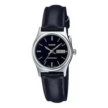 Часы CASIO Quartzes Black Waterproof Analog, черный
