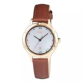 Часы Casio Sheen Fashion Elegant Analog Watch 'Brown White', белый