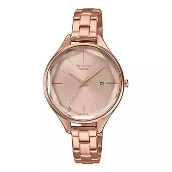 Часы Casio Sheen Minimalistic Business Analog Watch 'Rose Gold Pink', розовый