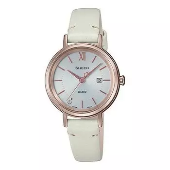 Часы CASIO SHEEN Sapphire Crystal Solar Powered Waterproof Quartz Gold Analog, желтый