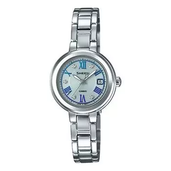 Часы CASIO SHEEN Series Fashiones Silver Waterproof Blue Analog, синий