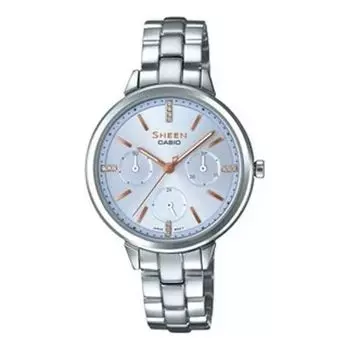 Часы CASIO SHEEN Series Quartz Silver Analog, цвет silver