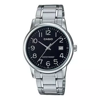 Часы CASIO Sports Quartz Waterproof Mens Black Analog, черный