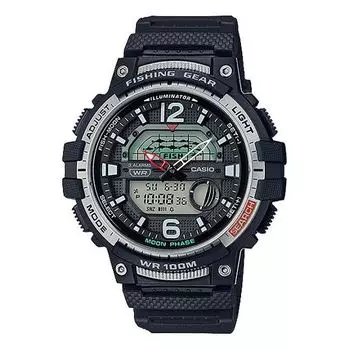 Часы CASIO Sports Quartz Waterproof Mens Black Analog/Digital Combo, черный