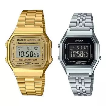 Часы Casio Standard Digital Cube Watch 'Silver Gold', желтый