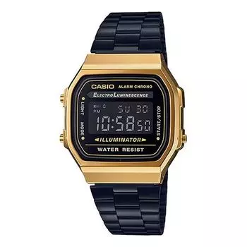 Часы CASIO Standard Vintage Black/Golden Waterproof Mens BlackGold Digital