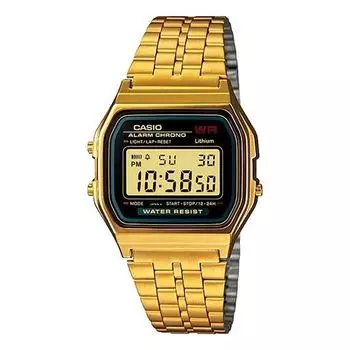 Часы CASIO Standard Vintage Retro en Waterproof Mens Gold Digital, золотой