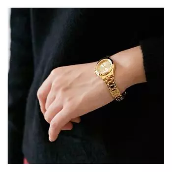Часы CASIO STANDARD Vintage Steel Band Stainless Steel Strap Gold Analog, золотой