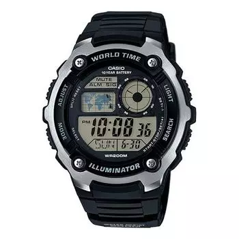 Часы CASIO STANDARDes Men's Waterproof Mens Black Digital, черный