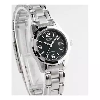 Часы CASIO STANDARDSeries Quartzes Golden/Black Dial Black Analog, черный