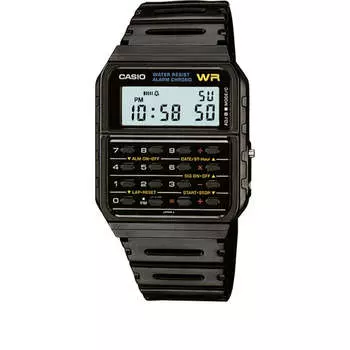 Часы CASIO Waterproof Mens Black Digital, черный