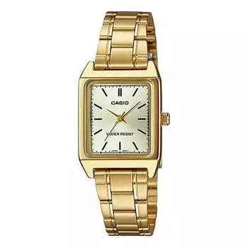 Часы CASIO Waterproof Quartz Gold Analog, желтый
