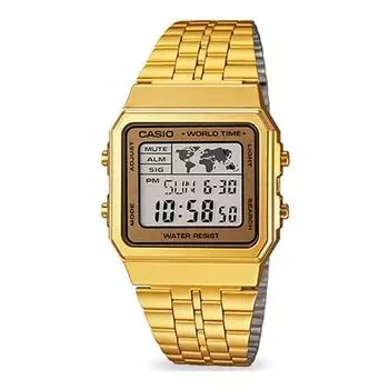 Часы CASIO Waterproof Quartz 'Gold Digital', желтый
