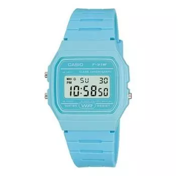 Часы CASIO Waterproof Quartz Sports Mens Blue Digital, синий