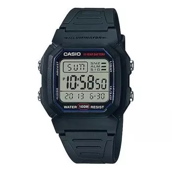 Часы CASIO Waterproof Sports Analog Mens Black Digital, черный