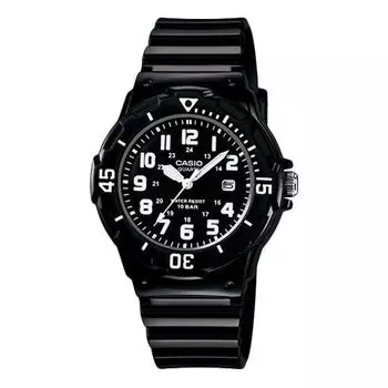 Часы CASIO Waterproof Sports Black Analog, черный