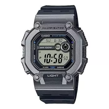 Часы CASIO Waterproof Sports Mens BlackGray Digital, серый