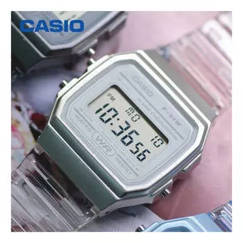 Часы CASIO Waterproof Sports Mens BlueGray Digital, синий