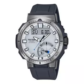 Часы CASIO Waterproof Sports Shockproof Solar Powered Mens Black Analog/Digital Combo, черный