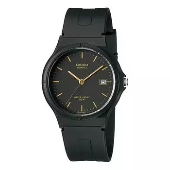 Часы CASIO Waterproof Sports Unisex Black Analog, черный