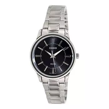 Часы CASIO Waterproof Stainless Steel Strap Quartz Silver Analog, цвет silver