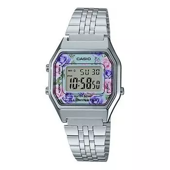 Часы CASIO Waterproof Unisex Silver Digital, цвет silver
