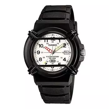 Часы CASIO YOUTH Series Resin Quartz Waterproof Mens Black Analog, черный