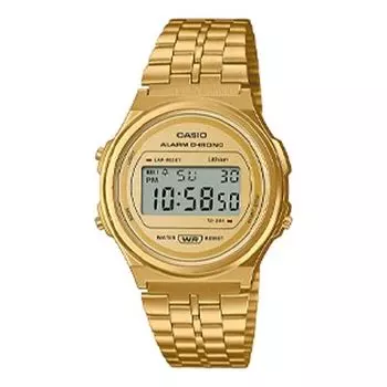 Часы CASIO YOUTH Series Vintage Series Fashion Stylish Retro Small Business Casual Small Dial Waterproof Quartz Stainless Steel Strap Color Watch Analog Unisex Mens Gold Digital, желтый