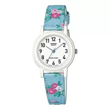 Часы CASIO YOUTH Series Wrist Blue/White Quartz Waterproof Analog, белый