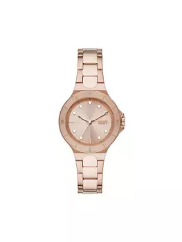 Часы Chambers DKNY, покрытие из розового золота