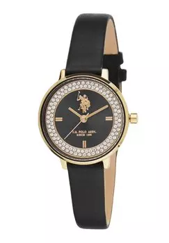 Часы Charlotte U.S. Polo Assn., цвет yellow gold black