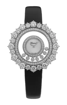 Часы Chopard Happy diamonds joaillerie из белого золота с бриллиантами