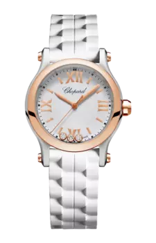 Часы Chopard Happy sport из стали и розового золота 30 мм