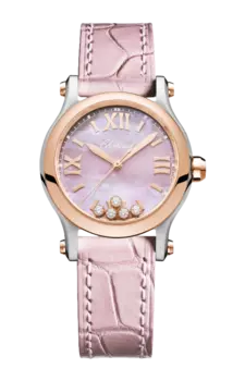 Часы Chopard Happy sport с розовым золотом 30 мм
