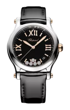 Часы Chopard Happy sport с розовым золотом и бриллиантами 36 мм