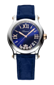 Часы Chopard Happy sport с розовым золотом и бриллиантами 36 мм