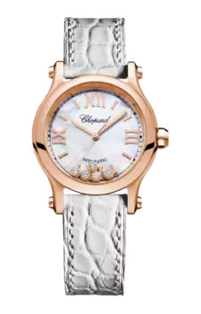 Часы Chopard Happy sport с розовым золотом 30 мм