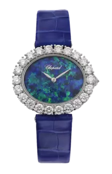 Часы Chopard L'heure du diamant из белого золота с бриллиантами 34,50 мм
