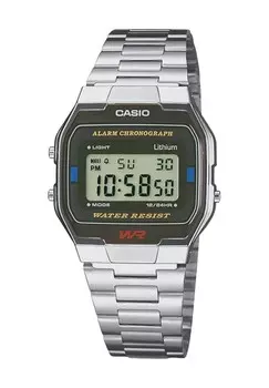 Часы цифровые А-163WA-1QES CASIO, серебро