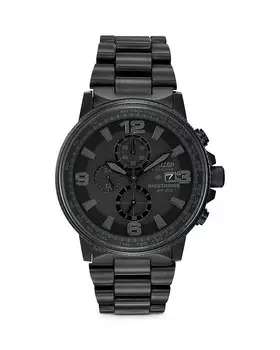 Часы Citizen Eco-Drive Blackout Nighthawk, 42 мм, черный