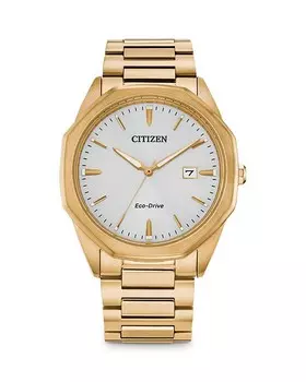 Часы Citizen Eco-Drive Corso, 41 мм, золотой