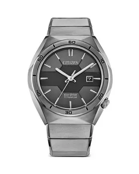 Часы Citizen Eco Drive Super Titanium Armor, 41 мм, черный