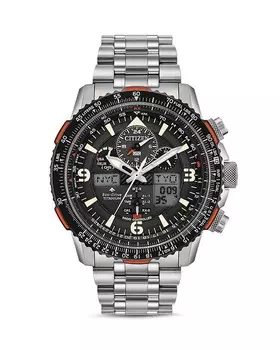 Часы Citizen Promaster Skyhawk A-T, 45 мм, серебряный