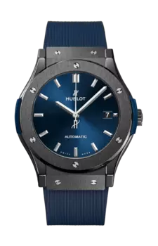 Часы classic fusion ceramic blue 45 мм Hublot