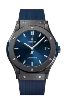 Часы classic fusion ceramic blue 45 мм Hublot